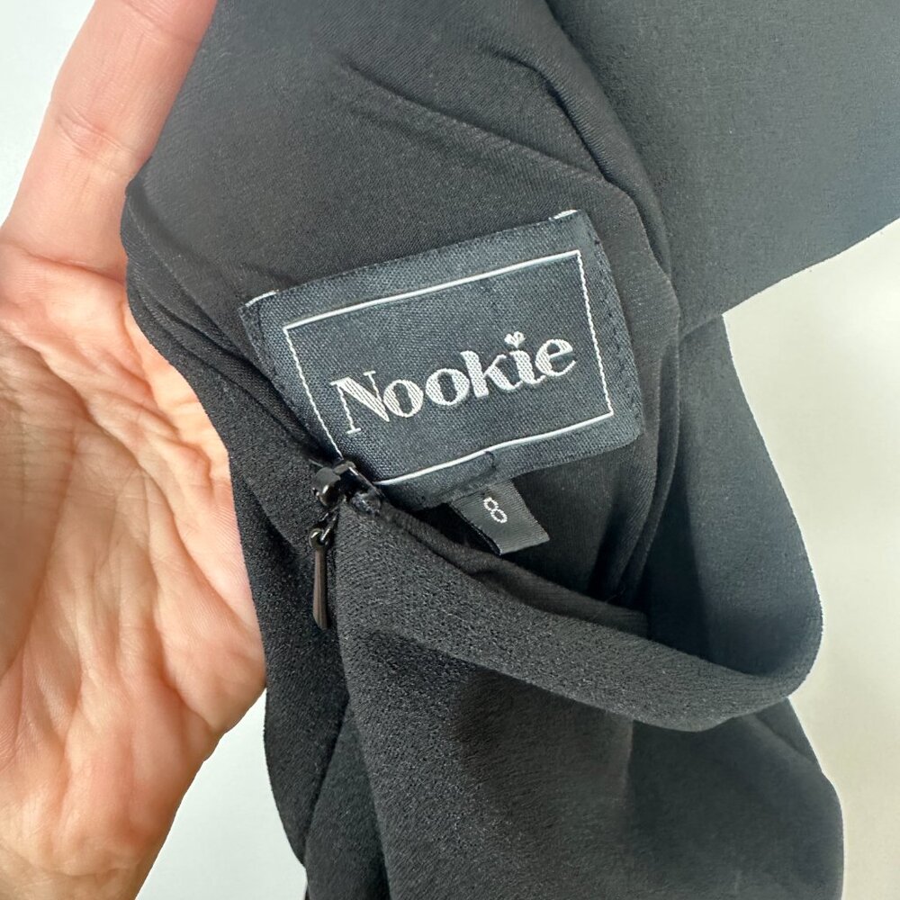 Nookie Boulevard Crossover Bodycon Fitted Dress‎ Black Small - Picture 7 of 9